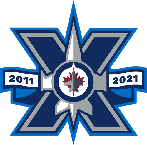Winnipeg Jets 10th Anniversary logo